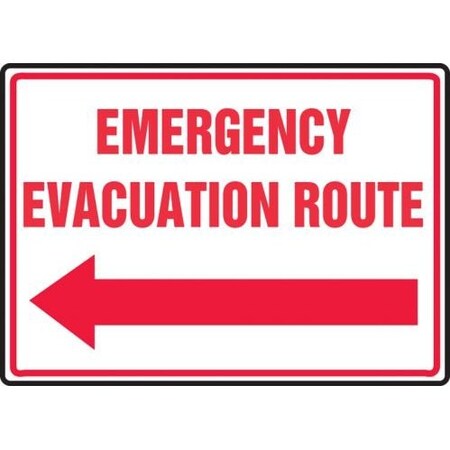 SAFETY SIGN EMERGENCY EVACUATION MFEX550VS